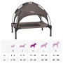 Cama para perro Marrón m Acero