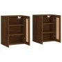 Armarios de pared 2 uds madera de ingeniería marrón roble de vidaXL, Aparadores - Ref: Foro24-3198040, Precio: 138,86 €, Desc...