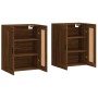 Wandschränke, 2 Stück, Eichenbraun, Holzwerkstoff von vidaXL, Sideboards - Ref: Foro24-3198040, Preis: 140,70 €, Rabatt: %