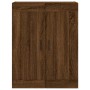 Wandschränke, 2 Stück, Eichenbraun, Holzwerkstoff von vidaXL, Sideboards - Ref: Foro24-3198040, Preis: 140,70 €, Rabatt: %