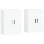Armarios de pared 2 uds madera de ingeniería blanco by vidaXL, Sideboards - Ref: Foro24-3198041, Price: 138,56 €, Discount: %