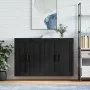 Wall cabinets 2 pcs black engineered wood by vidaXL, Sideboards - Ref: Foro24-3198042, Price: 167,04 €, Discount: %