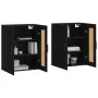 Armarios de pared 2 uds madera de ingeniería negro de vidaXL, Aparadores - Ref: Foro24-3198042, Precio: 166,99 €, Descuento: %