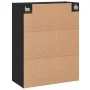Wall cabinets 2 pcs black engineered wood by vidaXL, Sideboards - Ref: Foro24-3198042, Price: 167,04 €, Discount: %