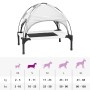 Cama para perro Plateado s Acero