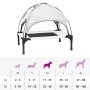 Cama para perro Plateado m Acero