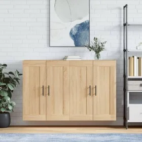 Armarios de pared 2 uds madera de ingeniería roble Sonoma by vidaXL, Sideboards - Ref: Foro24-3198044, Price: 138,09 €, Disco...