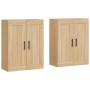 Armarios de pared 2 uds madera de ingeniería roble Sonoma von vidaXL, Sideboards - Ref: Foro24-3198044, Preis: 139,57 €, Raba...