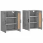 Armarios de pared 2 uds madera de ingeniería gris hormigón by vidaXL, Sideboards - Ref: Foro24-3198045, Price: 124,24 €, Disc...