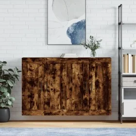 Armarios de pared 2 uds madera de ingeniería roble ahumado by vidaXL, Sideboards - Ref: Foro24-3198046, Price: 124,07 €, Disc...