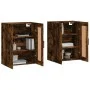 Armarios de pared 2 uds madera de ingeniería roble ahumado by vidaXL, Sideboards - Ref: Foro24-3198046, Price: 124,07 €, Disc...