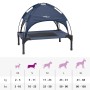 Cama para perro Azul marino s Acero