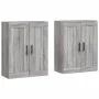 Armarios de pared 2 uds madera de ingeniería gris Sonoma de vidaXL, Aparadores - Ref: Foro24-3198047, Precio: 127,24 €, Descu...