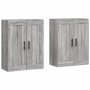 Wandschränke 2 Stk. Sonomagraues Holzwerkstoff von vidaXL, Sideboards - Ref: Foro24-3198047, Preis: 128,78 €, Rabatt: %
