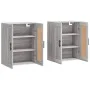 Armarios de pared 2 uds madera de ingeniería gris Sonoma de vidaXL, Aparadores - Ref: Foro24-3198047, Precio: 127,24 €, Descu...