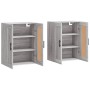 Wandschränke 2 Stk. Sonomagraues Holzwerkstoff von vidaXL, Sideboards - Ref: Foro24-3198047, Preis: 128,78 €, Rabatt: %