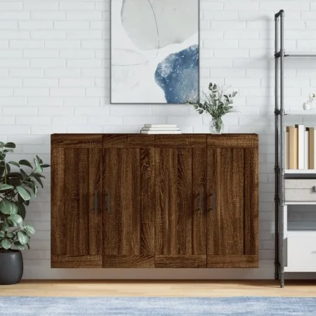 Wandschränke 2 Stk. Holzwerkstoff braune Eiche von vidaXL, Sideboards - Ref: Foro24-3198048, Preis: 128,56 €, Rabatt: %