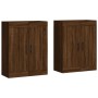 Armarios de pared 2 uds madera de ingeniería marrón roble de vidaXL, Aparadores - Ref: Foro24-3198048, Precio: 129,58 €