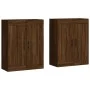 Wandschränke 2 Stk. Holzwerkstoff braune Eiche von vidaXL, Sideboards - Ref: Foro24-3198048, Preis: 128,56 €, Rabatt: %