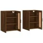 Wandschränke 2 Stk. Holzwerkstoff braune Eiche von vidaXL, Sideboards - Ref: Foro24-3198048, Preis: 128,56 €, Rabatt: %