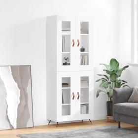 Tall white plywood sideboard 69.5x34x180 cm by vidaXL, Sideboards - Ref: Foro24-3198249, Price: 159,49 €, Discount: %