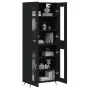 Hohes schwarzes Sperrholz-Sideboard 69,5 x 34 x 180 cm von vidaXL, Sideboards - Ref: Foro24-3198250, Preis: 162,09 €, Rabatt: %