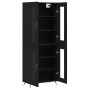 Aparador alto madera contrachapada negro 69,5x34x180 cm de vidaXL, Aparadores - Ref: Foro24-3198250, Precio: 166,53 €, Descue...
