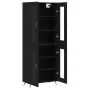 Tall black plywood sideboard 69.5x34x180 cm by vidaXL, Sideboards - Ref: Foro24-3198250, Price: 162,09 €, Discount: %