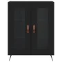 Hohes schwarzes Sperrholz-Sideboard 69,5 x 34 x 180 cm von vidaXL, Sideboards - Ref: Foro24-3198250, Preis: 162,09 €, Rabatt: %