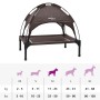 Cama para perro Marrón m Acero