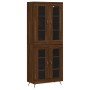 Hohes Sideboard Sperrholz braune Eiche 69,5x34x180 cm von vidaXL, Sideboards - Ref: Foro24-3198256, Preis: 168,09 €, Rabatt: %