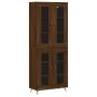 Tall brown oak plywood sideboard 69.5x34x180 cm by vidaXL, Sideboards - Ref: Foro24-3198256, Price: 166,19 €, Discount: %