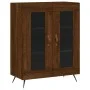 Tall brown oak plywood sideboard 69.5x34x180 cm by vidaXL, Sideboards - Ref: Foro24-3198256, Price: 166,19 €, Discount: %