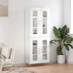 Aparador alto madera contrachapada blanco 69,5x34x180 cm de vidaXL, Aparadores - Ref: Foro24-3198265, Precio: 173,97 €, Descu...