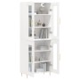 Hohes weißes Sperrholz-Sideboard 69,5 x 34 x 180 cm von vidaXL, Sideboards - Ref: Foro24-3198265, Preis: 176,55 €, Rabatt: %