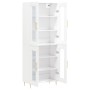 Aparador alto madera contrachapada blanco 69,5x34x180 cm de vidaXL, Aparadores - Ref: Foro24-3198265, Precio: 186,41 €, Descu...