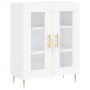 Hohes weißes Sperrholz-Sideboard 69,5 x 34 x 180 cm von vidaXL, Sideboards - Ref: Foro24-3198265, Preis: 176,55 €, Rabatt: %