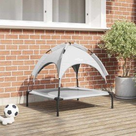 Cama para perro Plateado m Acero