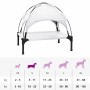 Cama para perro Plateado m Acero