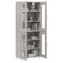 Hohes Sideboard aus sonomagrauem Sperrholz, 69,5 x 34 x 180 cm von vidaXL, Sideboards - Ref: Foro24-3198271, Preis: 165,98 €,...