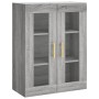Hohes Sideboard aus sonomagrauem Sperrholz, 69,5 x 34 x 180 cm von vidaXL, Sideboards - Ref: Foro24-3198271, Preis: 165,98 €,...