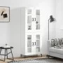 Hohes weißes Sperrholz-Sideboard 69,5 x 34 x 180 cm von vidaXL, Sideboards - Ref: Foro24-3198273, Preis: 166,87 €, Rabatt: %