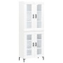 Hohes weißes Sperrholz-Sideboard 69,5 x 34 x 180 cm von vidaXL, Sideboards - Ref: Foro24-3198273, Preis: 171,66 €, Rabatt: %