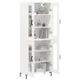 Hohes weißes Sperrholz-Sideboard 69,5 x 34 x 180 cm von vidaXL, Sideboards - Ref: Foro24-3198273, Preis: 166,87 €, Rabatt: %