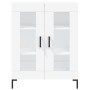 Hohes weißes Sperrholz-Sideboard 69,5 x 34 x 180 cm von vidaXL, Sideboards - Ref: Foro24-3198273, Preis: 171,66 €, Rabatt: %