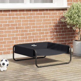 Cama para perro Negro ML Tela Oxford y Acero