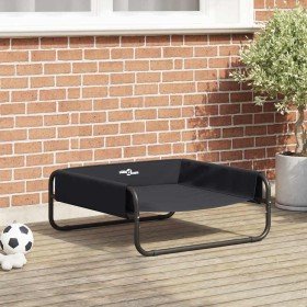 Cama para perro Negro ML Tela Oxford y Acero