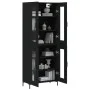 Tall black plywood sideboard 69.5x34x180 cm by vidaXL, Sideboards - Ref: Foro24-3198274, Price: 169,25 €, Discount: %