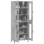 Hohes Sideboard Sperrholz grauer Beton 69,5x34x180 cm von vidaXL, Sideboards - Ref: Foro24-3198277, Preis: 163,70 €, Rabatt: %
