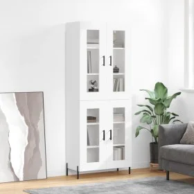 Tall white plywood sideboard 69.5x34x180 cm by vidaXL, Sideboards - Ref: Foro24-3198281, Price: 182,82 €, Discount: %